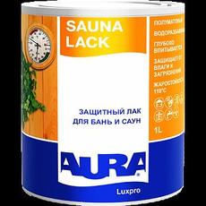 Лак для бань и саун (с воском) 1л  AURA Sauna