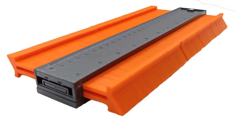 Шаблон контурный для глубокого замера 130*250 мм TRIO-DIAMOND 1/1