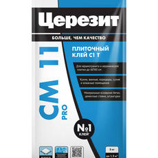Клей  для  плитки и керамогранита для наружних и внутренних работ  ЦЕРЕЗИТ СМ 11, 5кг  