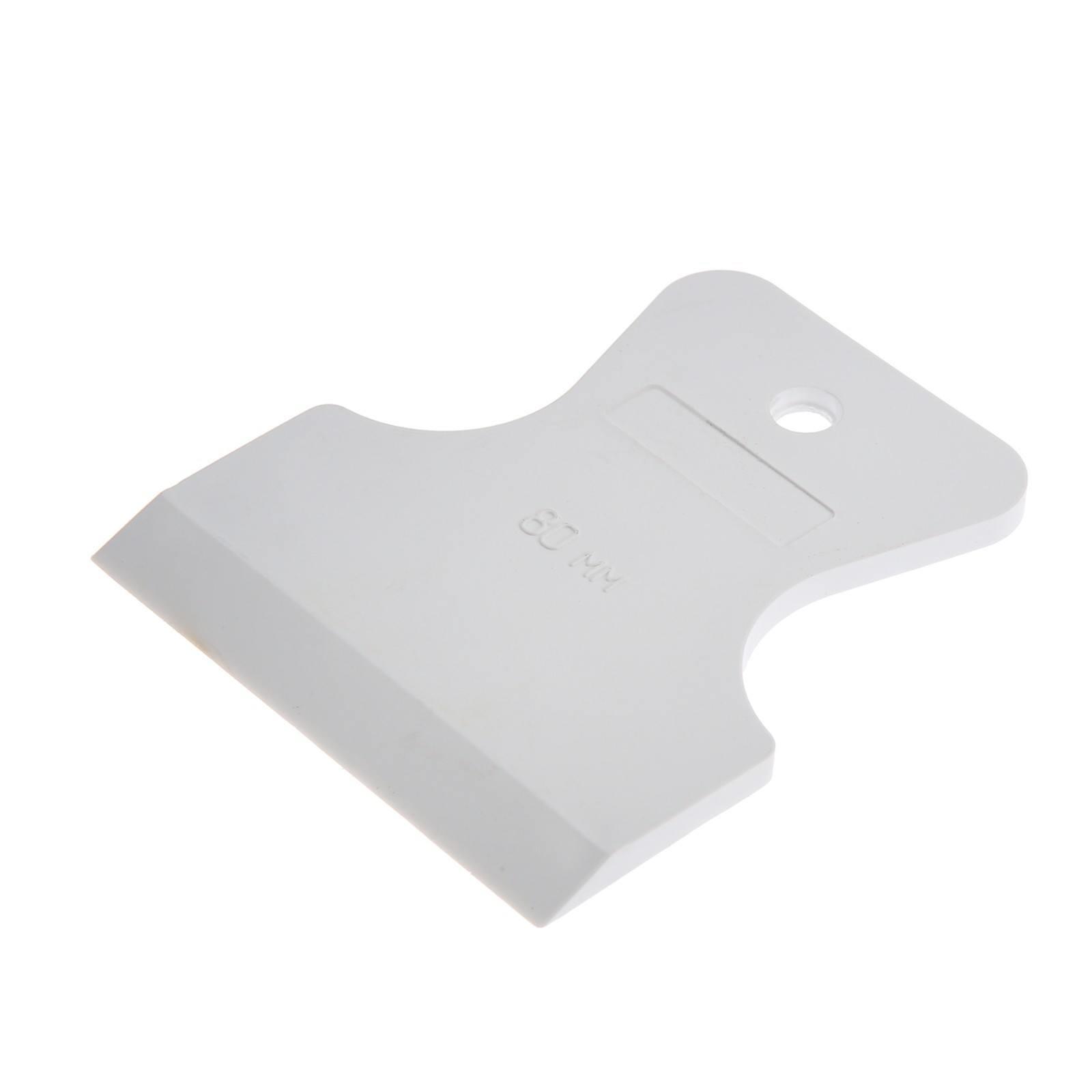 шпатель резиновый  80 мм бел.DECOR 1/5