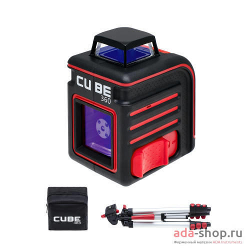 я/Лазерный уровень ADA CUBE 360 (компект), проекция 2лин (1 лин 360°), кр. луч я/Лазерный уровень ADA CUBE 360 (компект), проекция 2лин (1 лин 360°), кр. луч