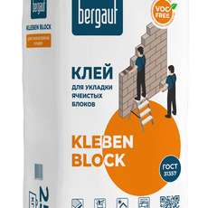 Клей  для  пено/газобетона  БЕРГАУФ Kleben Block 25кг 1/56