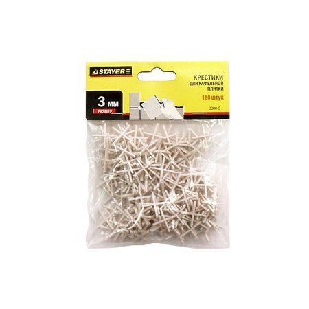 Крестики для кафеля, STAYER, 3мм (150шт в пачке)
