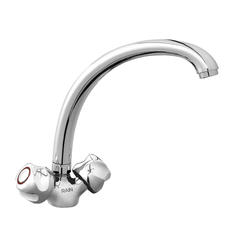 Смеситель д/кухни буксовый КВАРЦ латунь хром