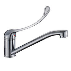 Смеситель рычажный Y35-25 с поворотным локтевой рукояткой