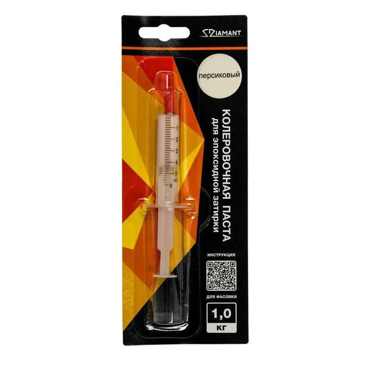 Колеровочная паста Диамант на 1кг, персиковый
