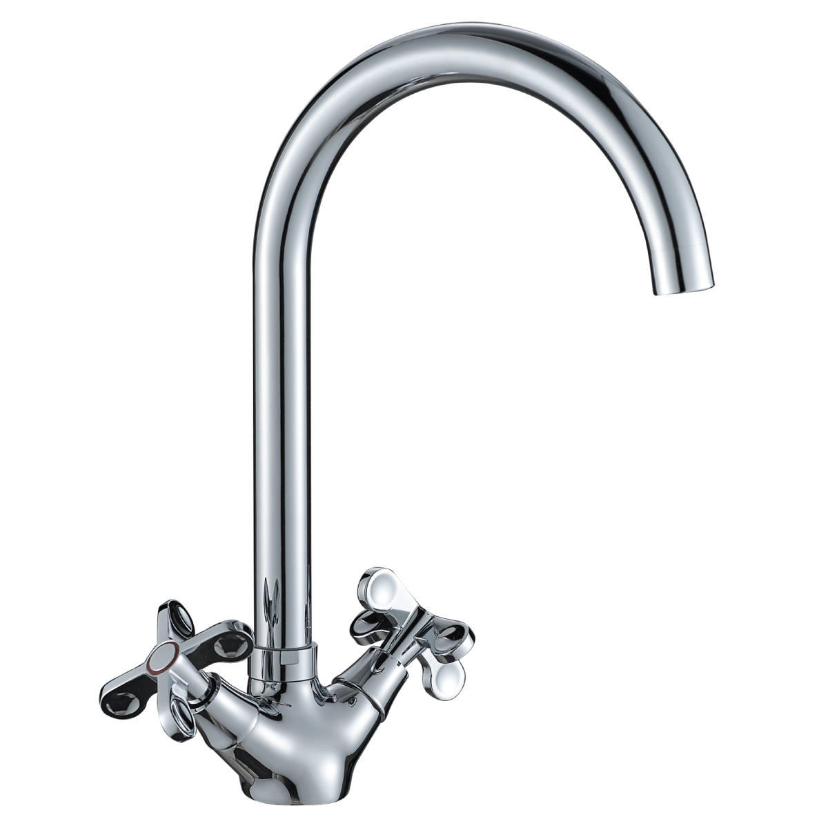 Смеситель д/кухни буксовый RS42-72 высокий поворот излив хром