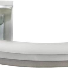 Ручка дверная Rucetti RAP 11-S SN/CP белый никель/хром