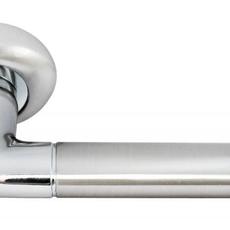 Ручка дверная Rucetti RAP  2 SN/CP белый никель/хром