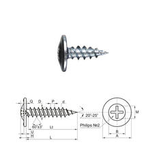 Шуруп  МЦП, острый 4,2 х 16  1000/8000