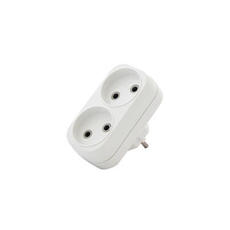 Эл. тройник 2г/220В/6А белый UNIVERSAL 