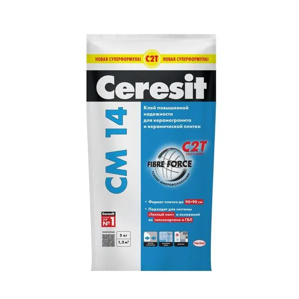 Клей для плитки и керамогранита ceresit cm 11 pro серый класс с1 25 кг