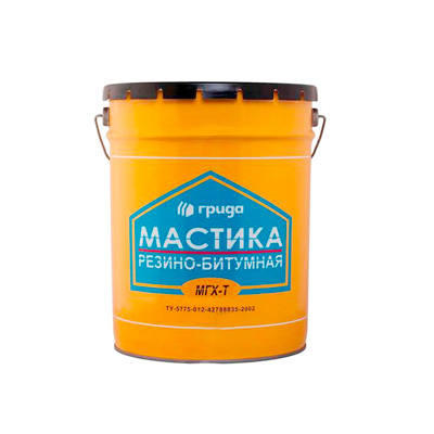 Мастика битумно-резиновая МГХ-Т, 10кг, Грида ПОЛИМЕРНАЯ Мастика битумно-резиновая МГХ-Т, 10кг, Грида ПОЛИМЕРНАЯ