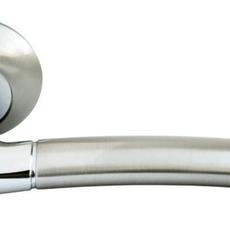 Ручка дверная Rucetti RAP  6 SN/CP белый никель/хром