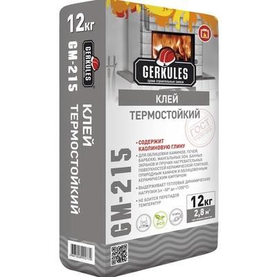 Клей термостойкий ГЕРКУЛЕС GM-215 12кг (облицовка печей и каминов, тепловые динамические нагрузки от -50° до +1200°С) 1/88 Клей термостойкий ГЕРКУЛЕС GM-215 12кг (облицовка печей и каминов, тепловые динамические нагрузки от -50° до +1200°С) 1/88